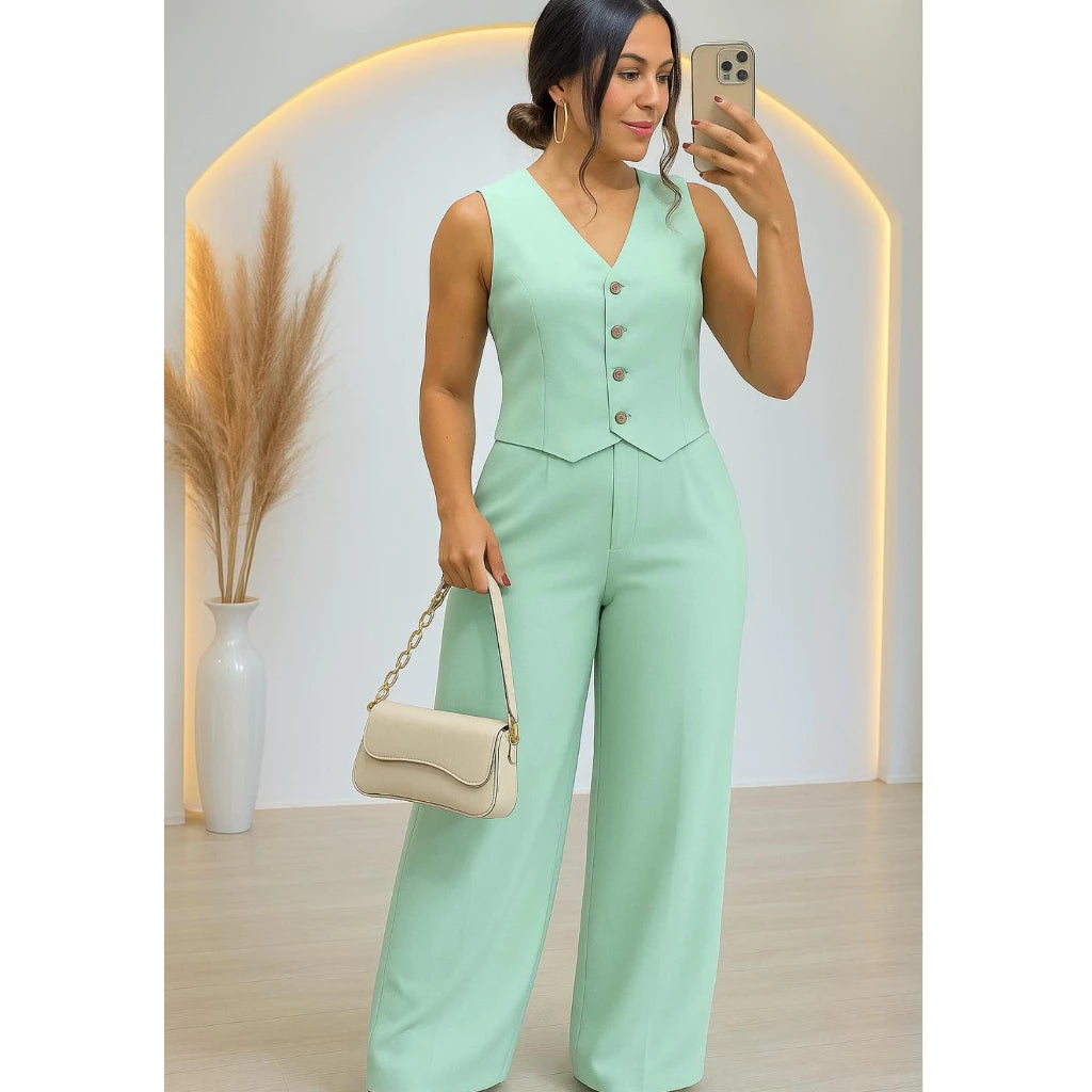 CONJUNTO COLETE E CALÇA