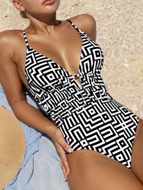 Maiô Geométrico Chic