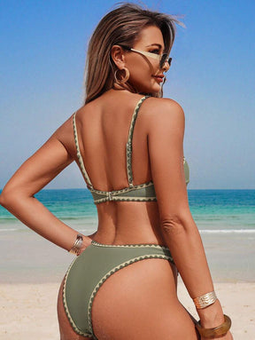 Biquíni Verde Trançado