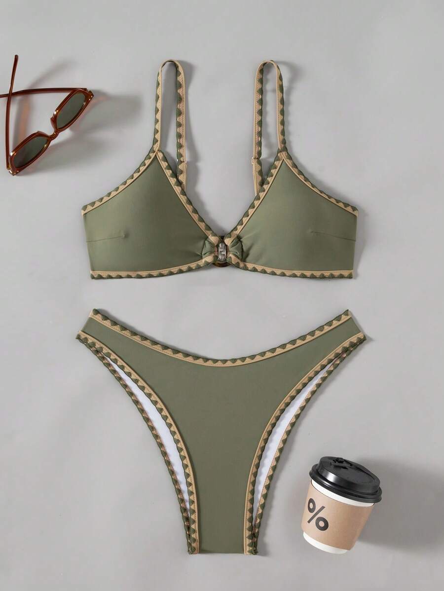Biquíni Verde Trançado