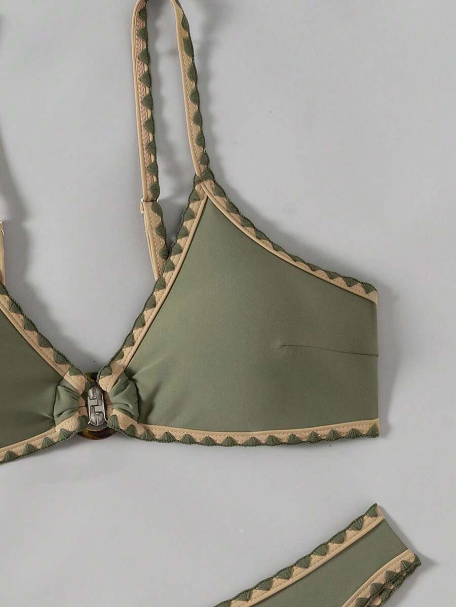 Biquíni Verde Trançado