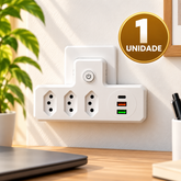 PowerHub 6™ – Adaptador 6 em 1 com USB e USB-C