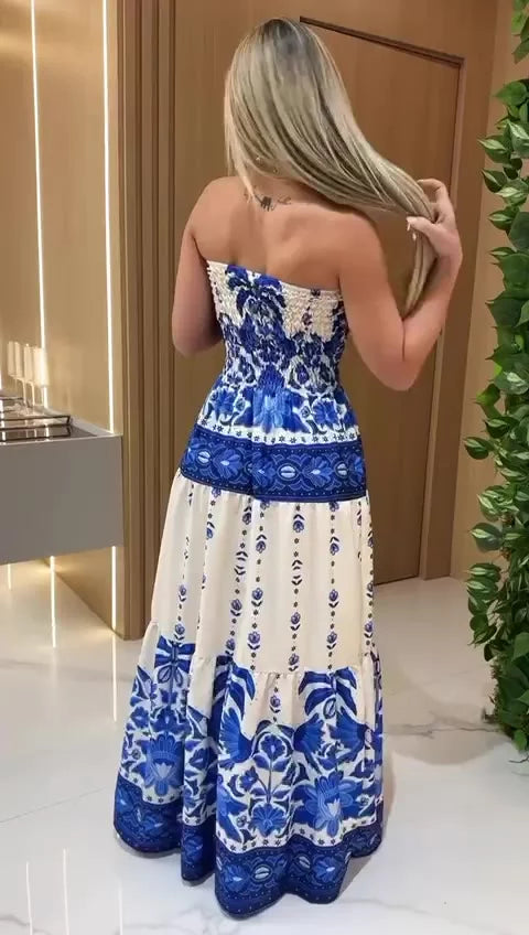 Vestido Tropical Longo