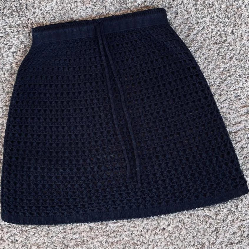 Saída de Praia Saia - Crochê Tricot