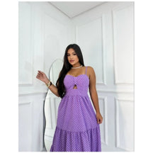 Vestido Mídi Longo Poá