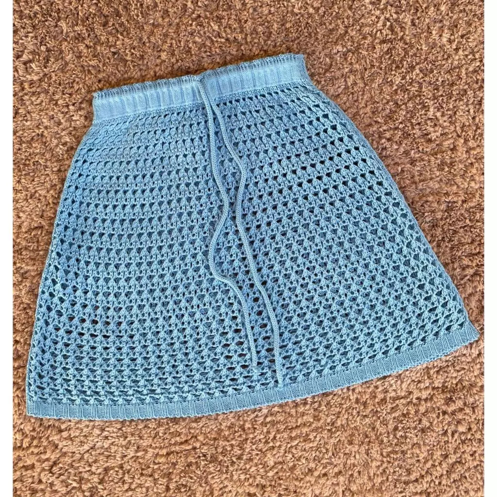 Saída de Praia Saia - Crochê Tricot