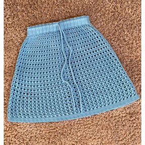 Saída de Praia Saia - Crochê Tricot