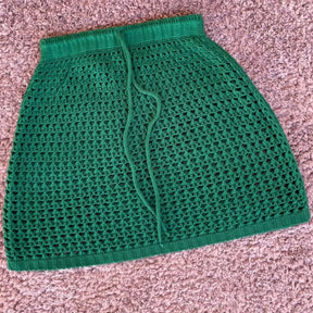 Saída de Praia Saia - Crochê Tricot