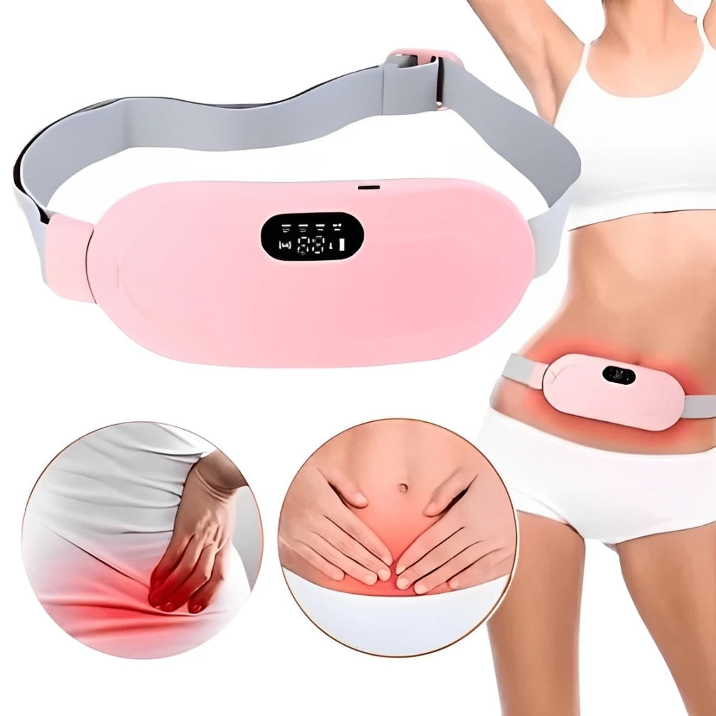Cinta Alivia Dor de Cólica Menstrual - Massageador Térmico