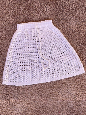 Saída de Praia Saia - Crochê Tricot
