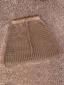 Saída de Praia Saia - Crochê Tricot