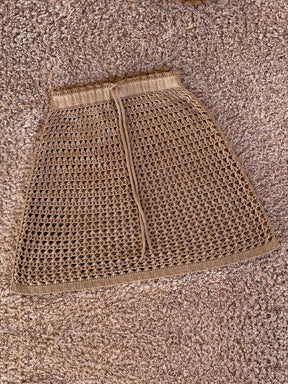 Saída de Praia Saia - Crochê Tricot