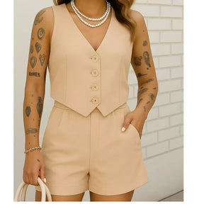 CONJUNTO COLETE + SHORTS