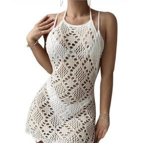 SAÍDA DE PRAIA - CURTA TRICOT RENDADO LUXO❤️‍🩹