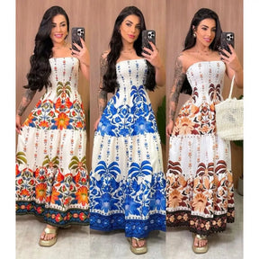 Vestido Tropical Longo