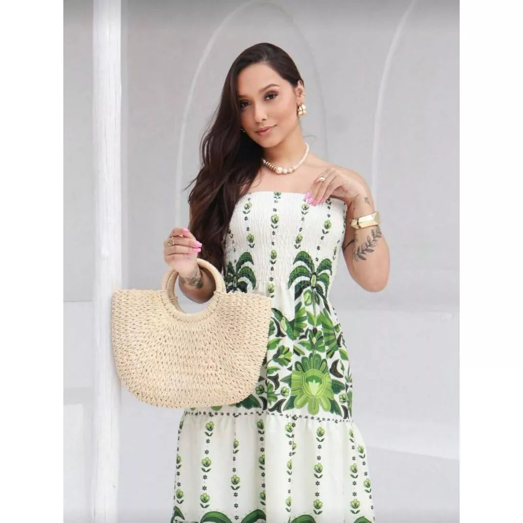 Vestido Tropical Longo