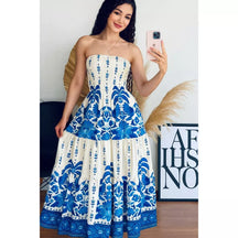 Vestido Tropical Longo