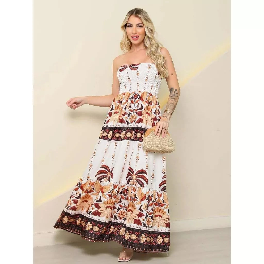 Vestido Tropical Longo