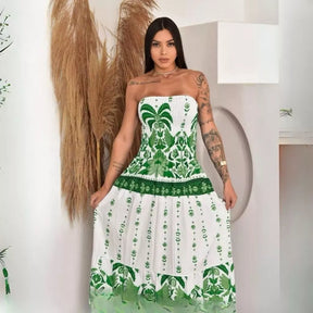 Vestido Tropical Longo
