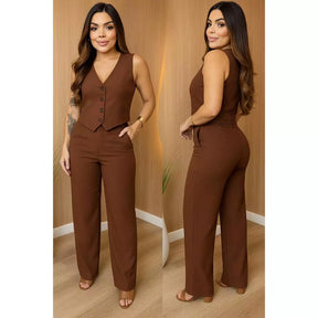 CONJUNTO COLETE E CALÇA