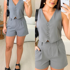 CONJUNTO COLETE + SHORTS