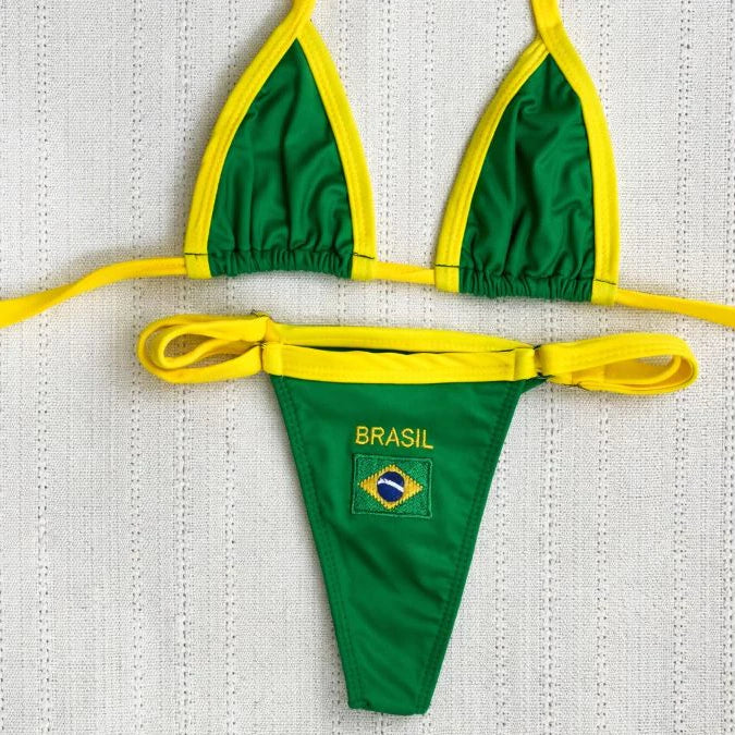 Biquíni Fita Verde Amarelo Brasil Copa