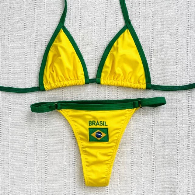 Biquíni Fita Verde Amarelo Brasil Copa