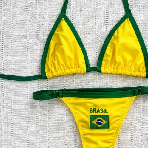 Biquíni Fita Verde Amarelo Brasil Copa