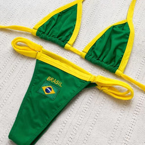 Biquíni Fita Verde Amarelo Brasil Copa