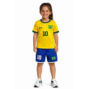 Conjunto seleção brasileira infantil - OBSERVAÇÃO: NÃO PERSONALIZÁVEL!!