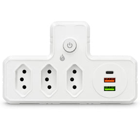 PowerHub 6™ – Adaptador 6 em 1 com USB e USB-C