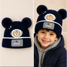 Touca Gorro Frio Inverno Infantil Forrado Orelinha Pompom