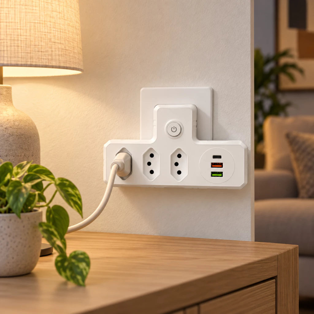 PowerHub 6™ – Adaptador 6 em 1 com USB e USB-C
