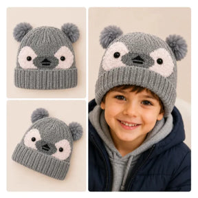 Touca Gorro Frio Inverno Infantil Forrado Orelinha Pompom