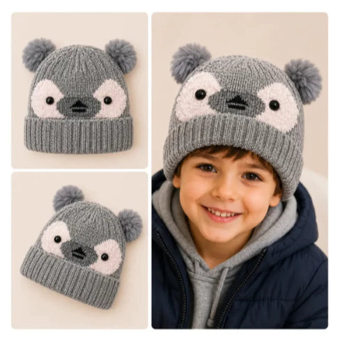Touca Gorro Frio Inverno Infantil Forrado Orelinha Pompom