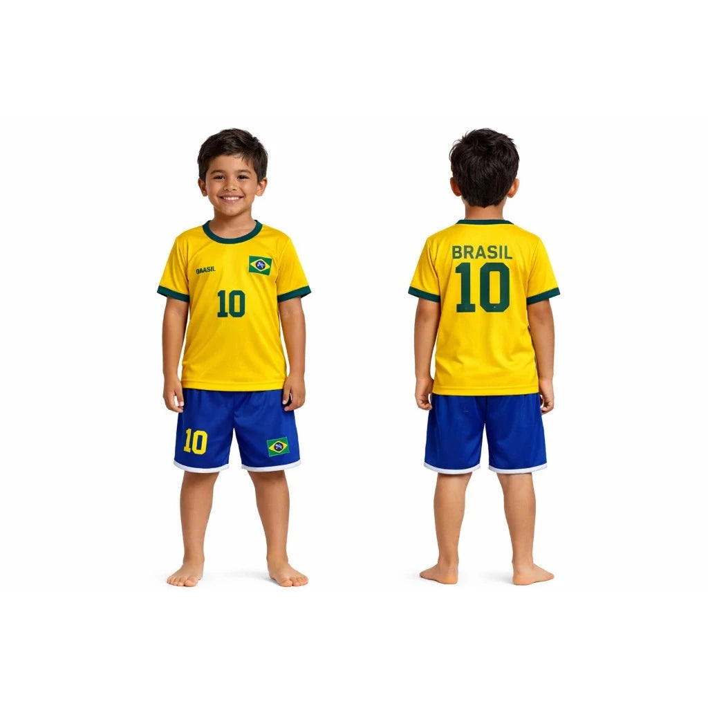 Conjunto seleção brasileira infantil - OBSERVAÇÃO: NÃO PERSONALIZÁVEL!!