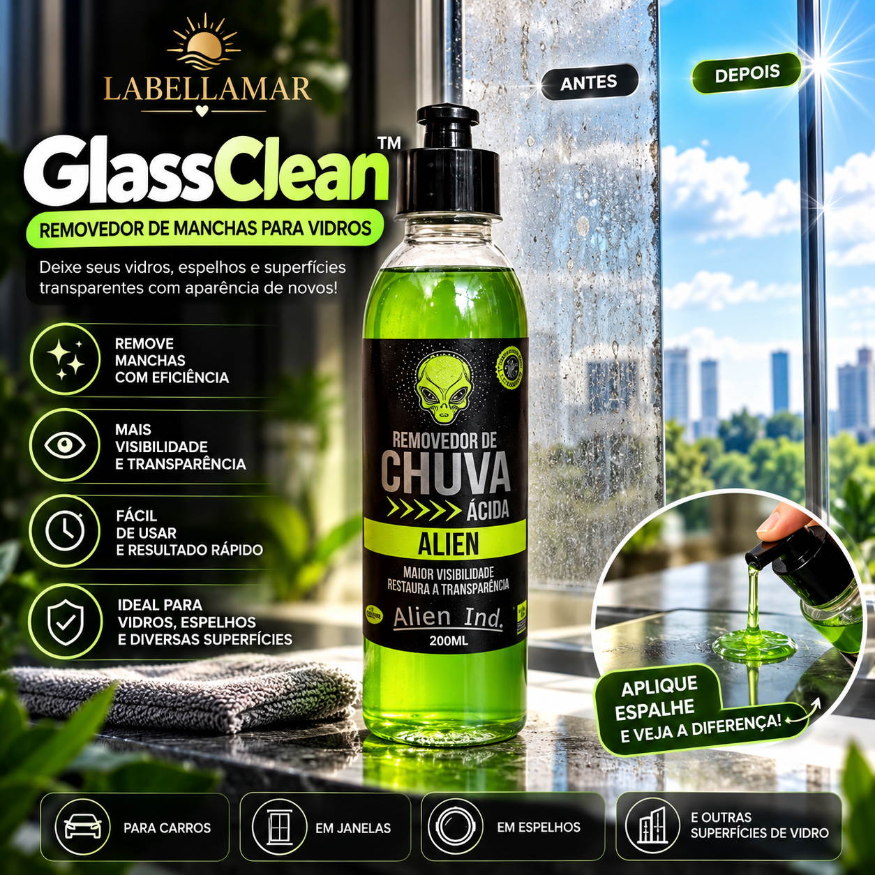 Removedor de Manchas GlassClean™
