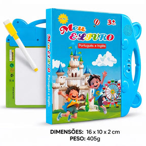 Livro Interativo Bilíngue Português Inglês + 48 CANETAS DE BRINDE
