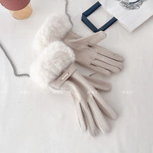 Luvas de inverno de veludo - Tela sensível ao toque