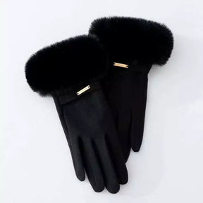 Luvas de inverno de veludo - Tela sensível ao toque