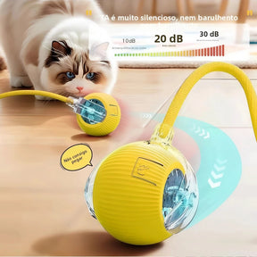 Bola Automática para Pets - Divertimento e Exercício para Gatos e Cães